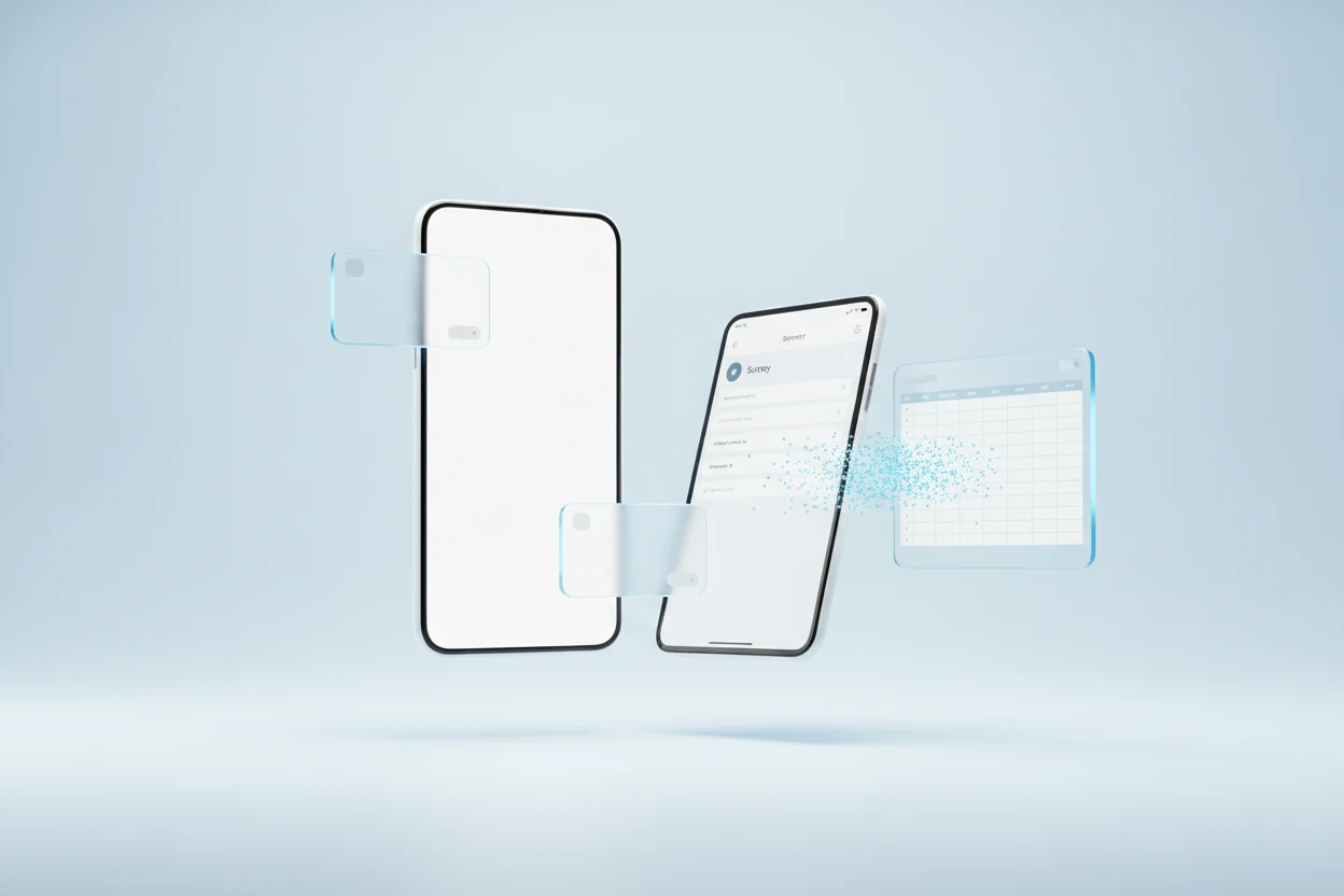 QR 설문·응모로 참여자 데이터를 수집하는 화면 예시
